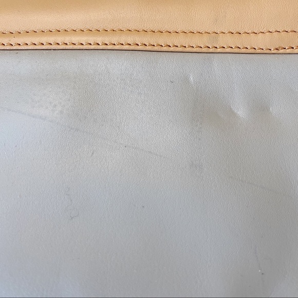 Loeffler Randall Leather Purse Bag Tan/Gray - Picture 9 of 16